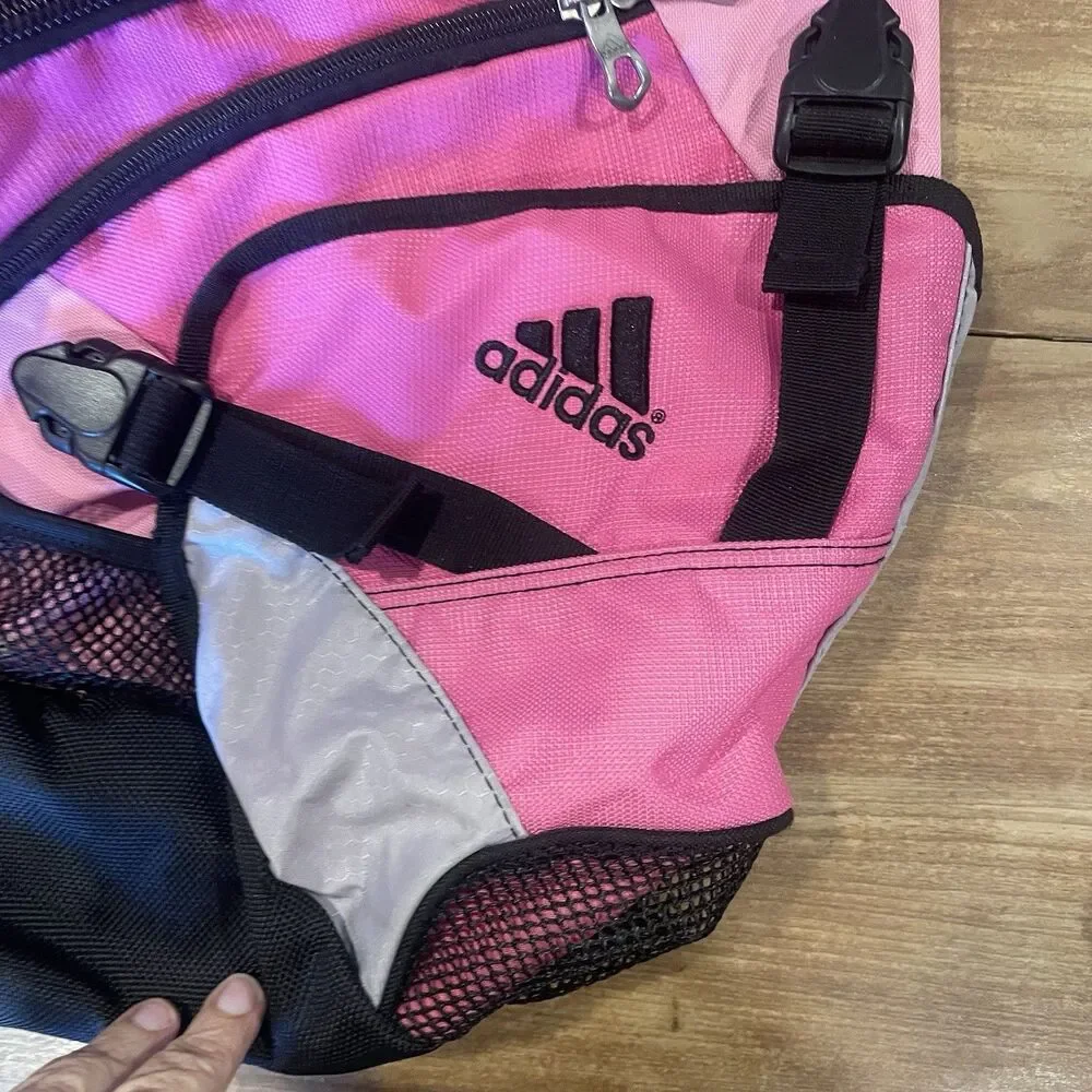 *Adidas Backpack Sling, Shoulder, Cross Body - Load Spring - Black/Pink VGC